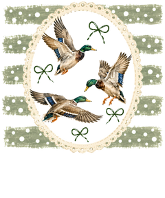 Coquette Mallard Duck Trio DTF print