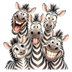 Goofy Zebra Squad Funny DTF print