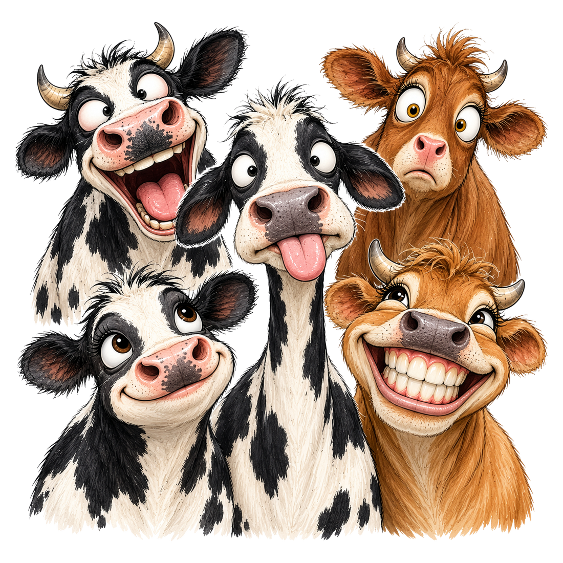 Silly Cow Crew DTF print
