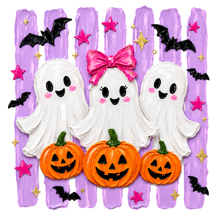 Cute Ghosts & Pumpkins Halloween Design