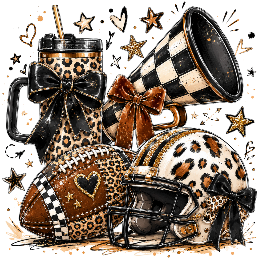 Glam Football Game Day Design