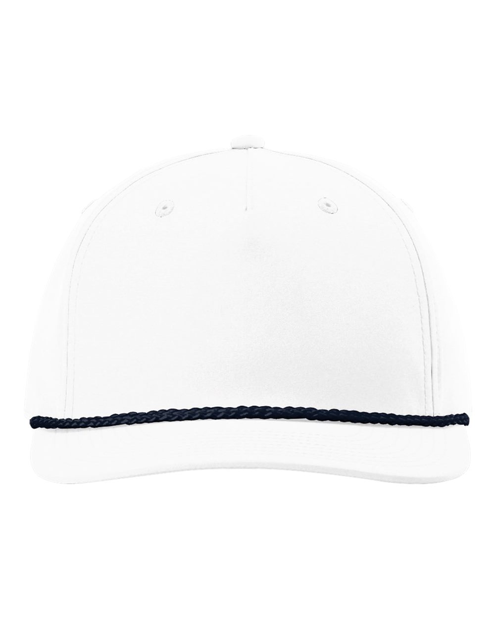 Richardson 258 Five-Panel Classic Rope Cap White/ Navy