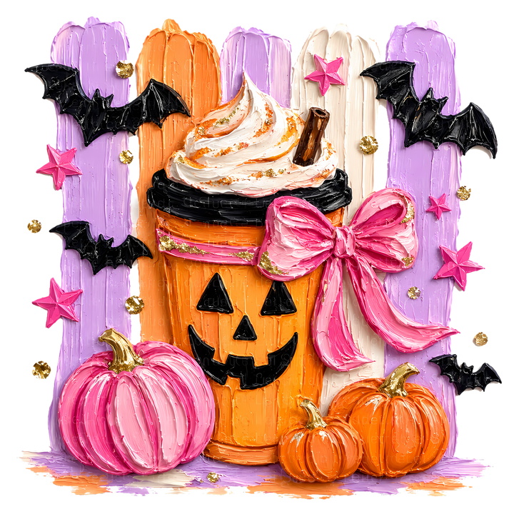 Spooky Glam Halloween Pumpkin Design