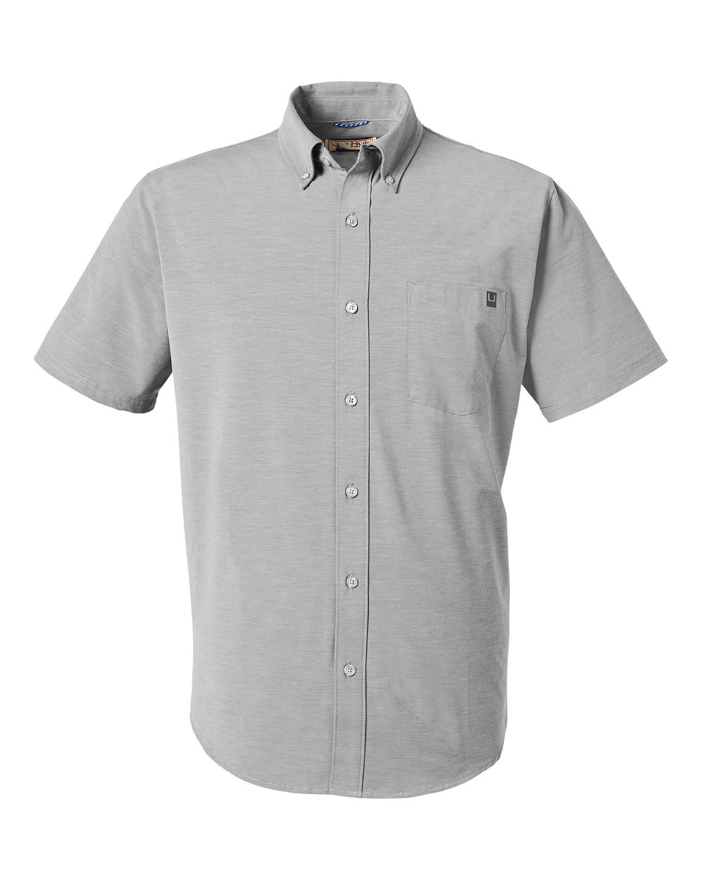 Huk H150154 Men's Kona Short Sleeve Solid Shirt Harbor Mist