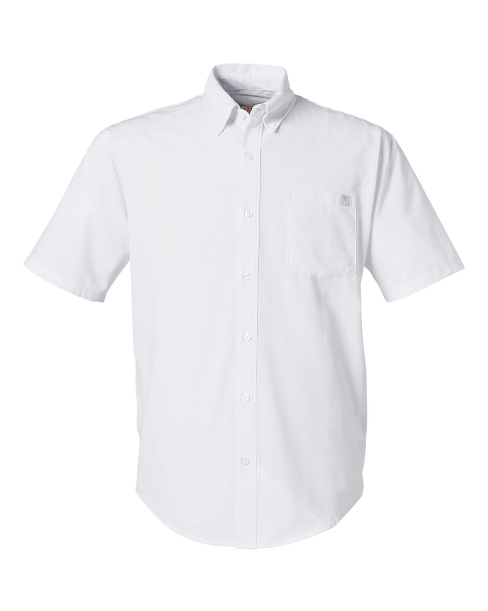 Huk H150154 Men's Kona Short Sleeve Solid Shirt White