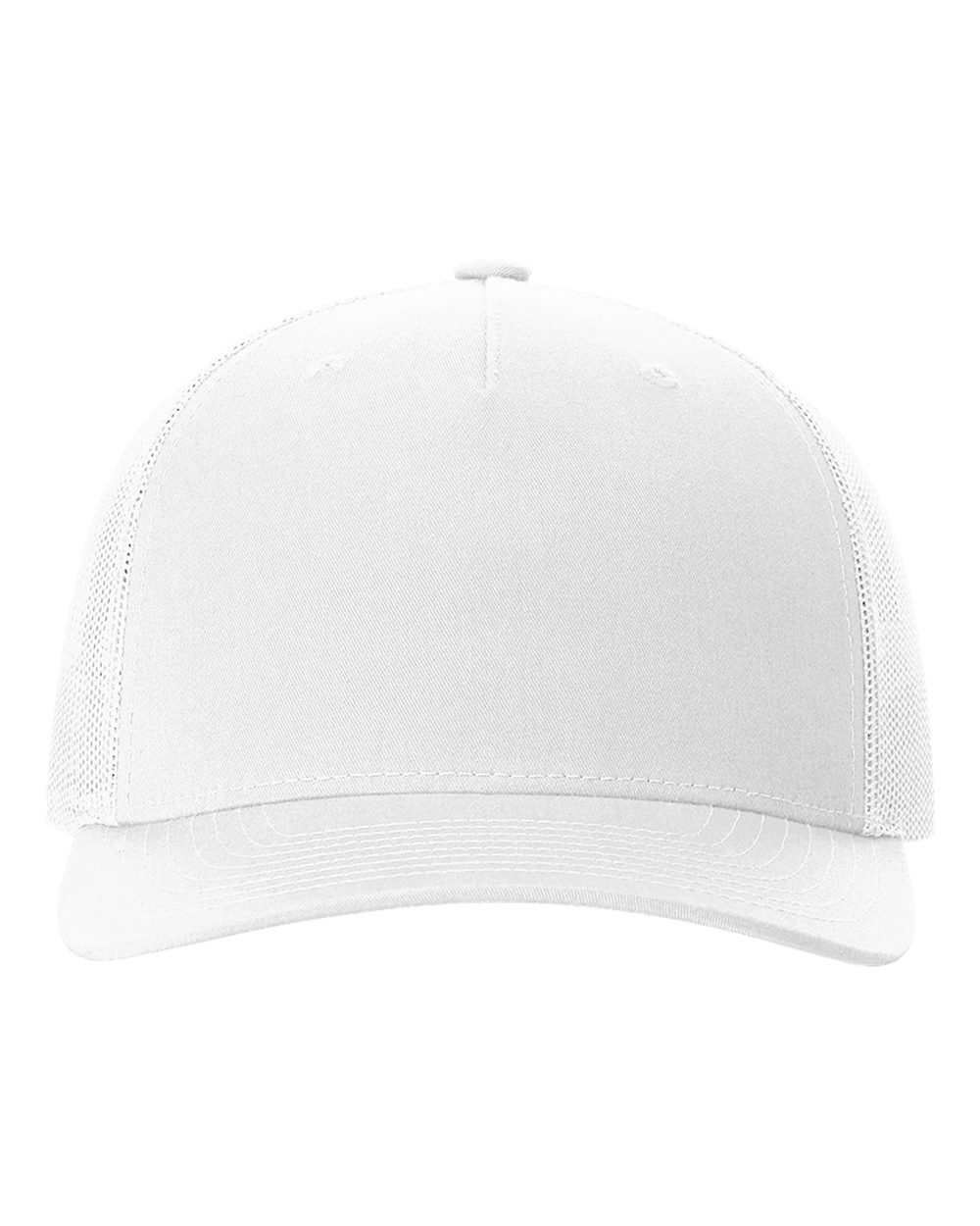 Richardson 112FP Five-Panel Trucker Cap White