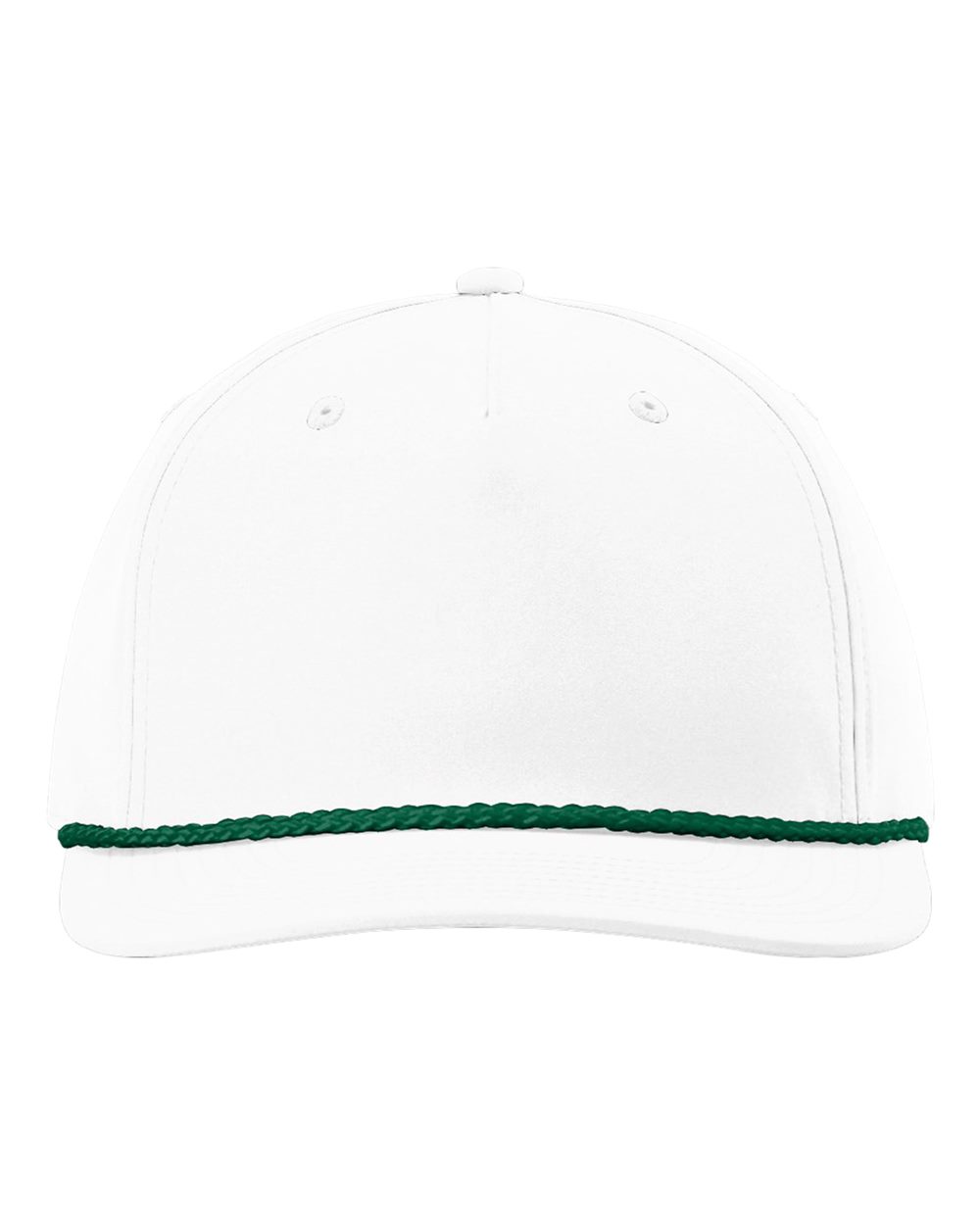 Richardson 258 Five-Panel Classic Rope Cap White/ Kelly Green
