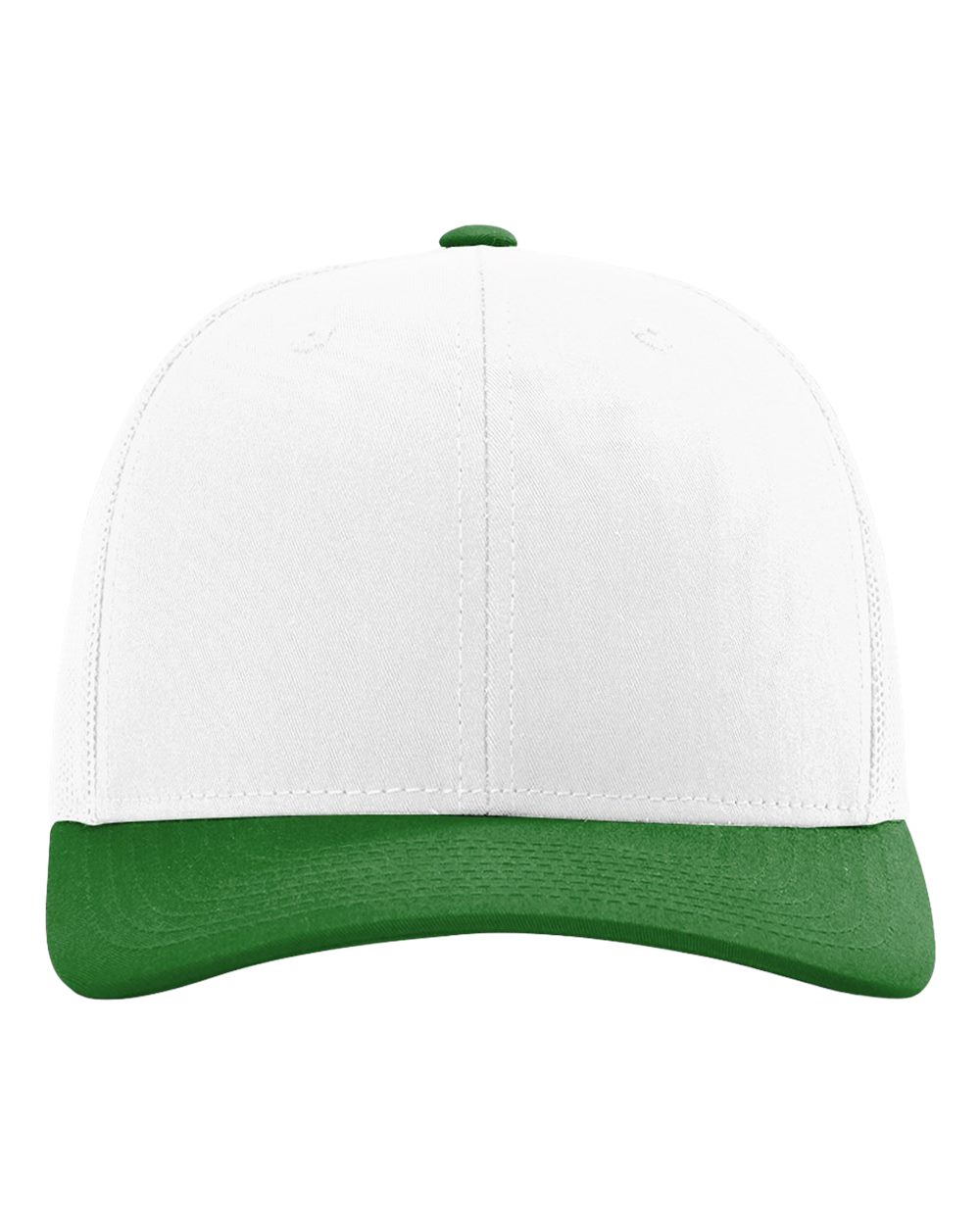 Richardson 112 Snapback Trucker Cap White/ Kelly Green CMB