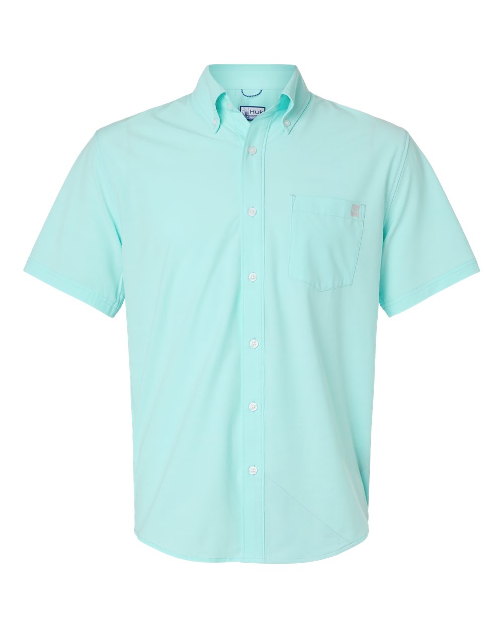 Huk H150154 Men's Kona Short Sleeve Solid Shirt Caicos
