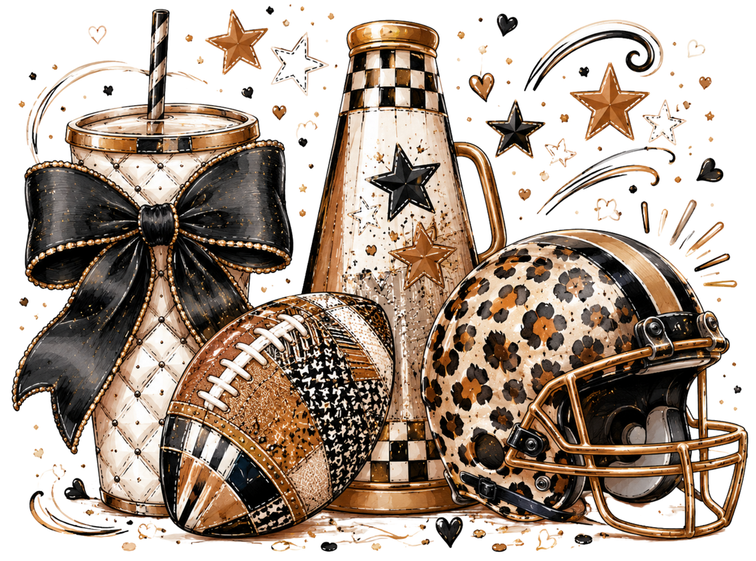 Glamorous Game Day Sports Illustration