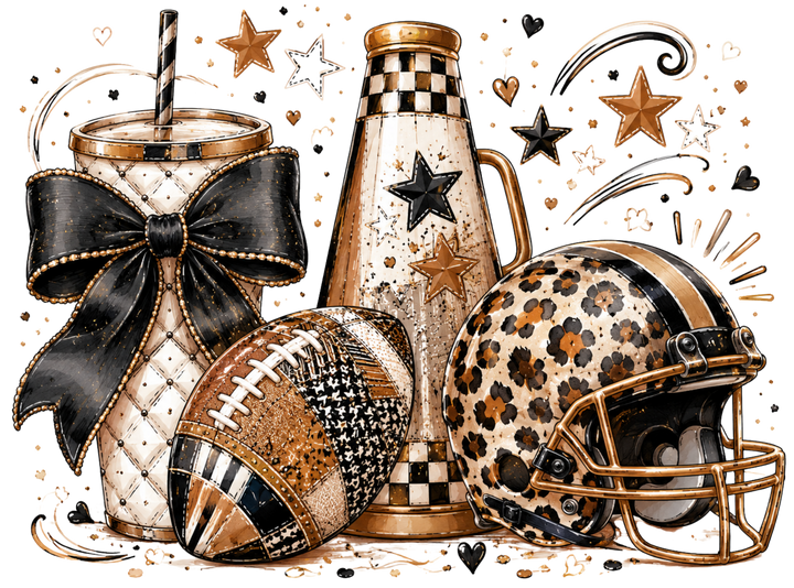 Glamorous Game Day Sports Illustration