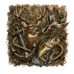 Outdoor Adventure Wildlife Art Design