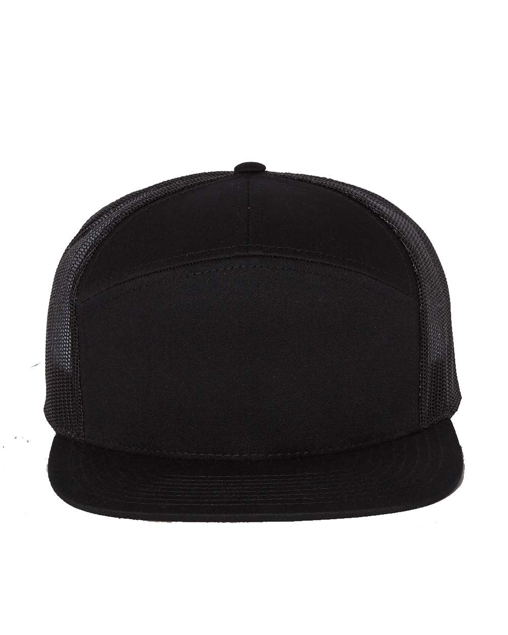 Richardson 168 Seven-Panel Trucker Cap Black
