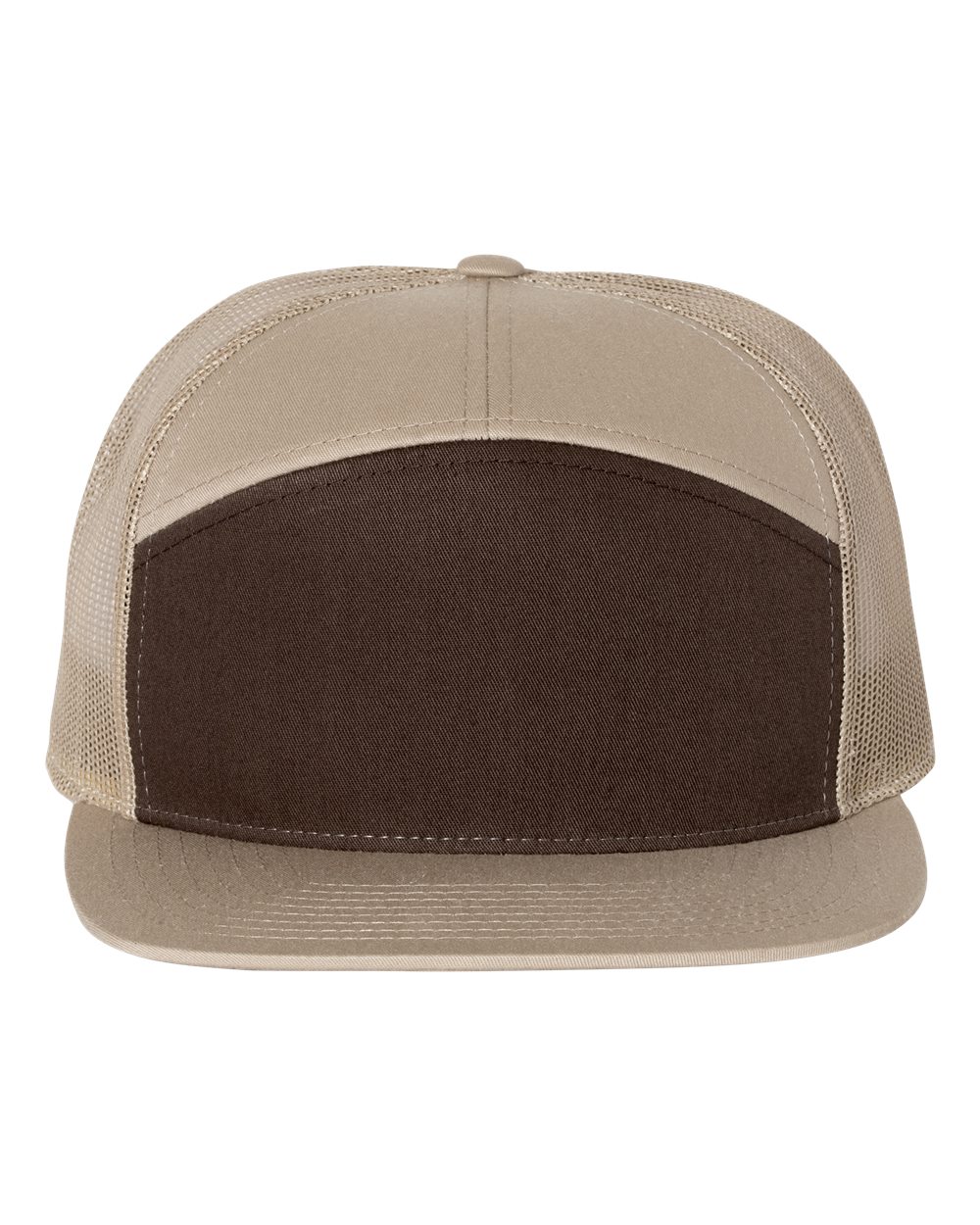 Richardson 168 Seven-Panel Trucker Cap Brown/ Khaki