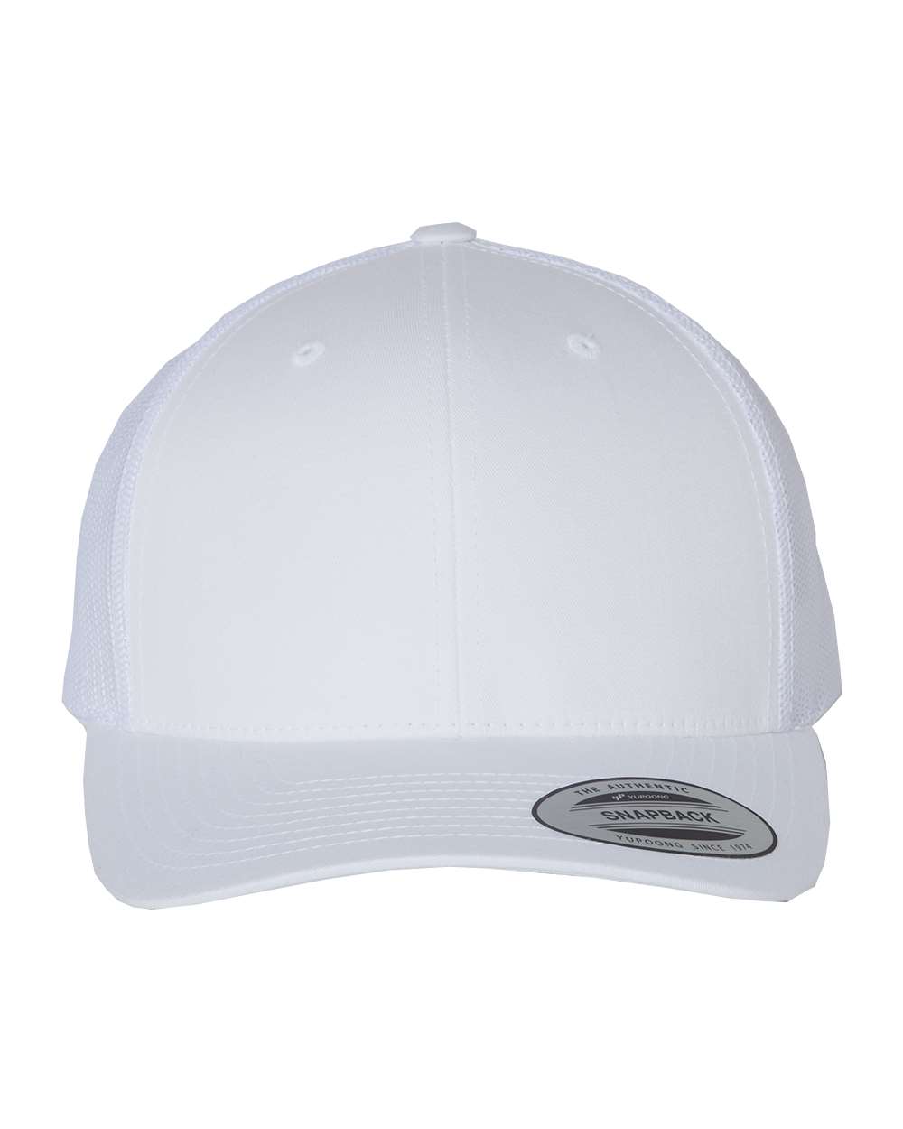 YP Classics 6606 Retro Trucker Cap White