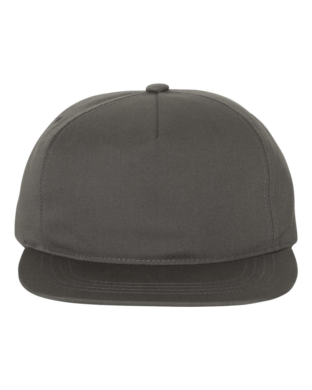 YP Classics 6502 Lightly-Structured Five-Panel Snapback Cap Charcoal