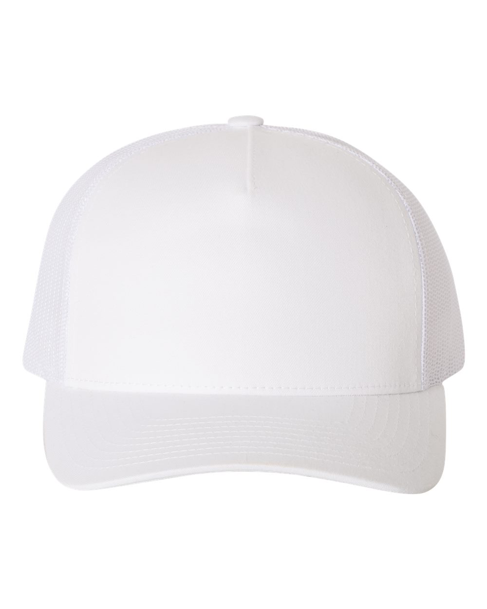 YP Classics 6506 Five-Panel Retro Trucker Cap White