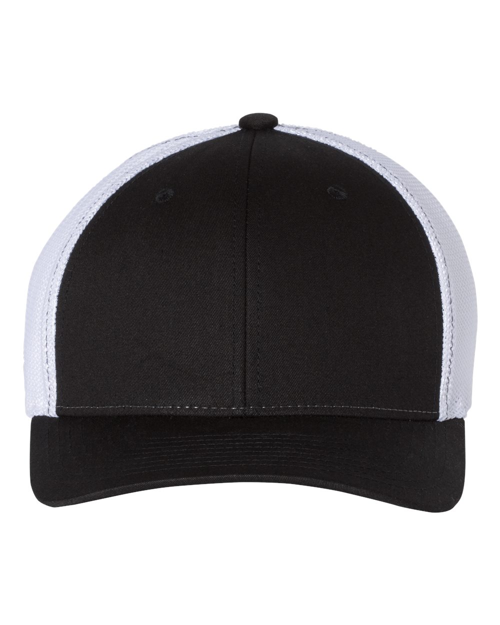 Richardson 110 R-Flex Trucker Cap Black/ White