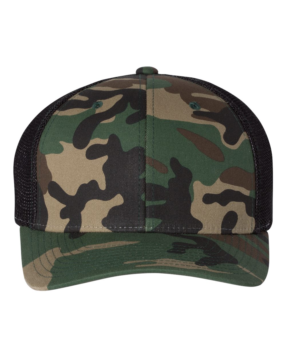 Richardson 110 R-Flex Trucker Cap Army Camo/ Black