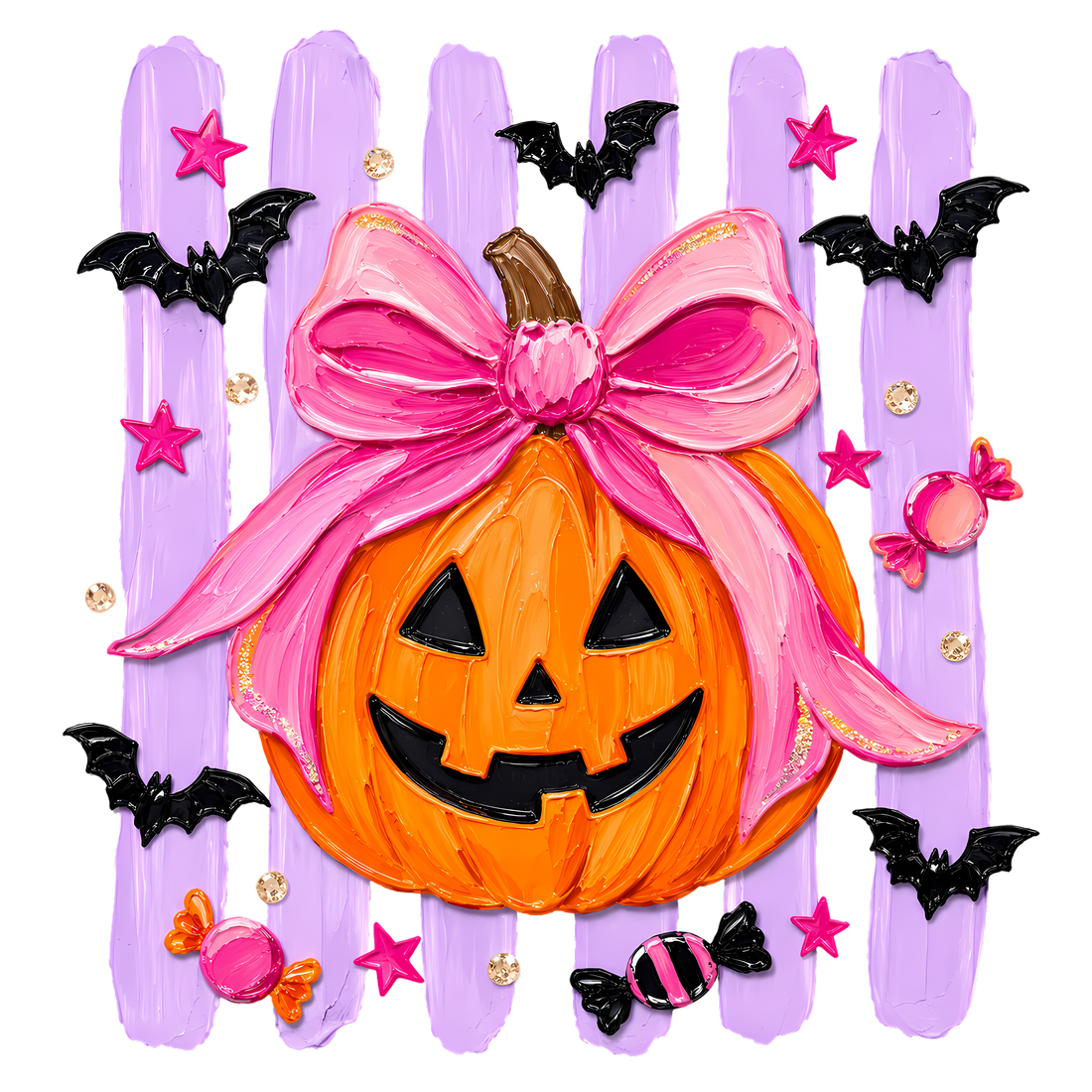 Glam Halloween Pumpkin Design