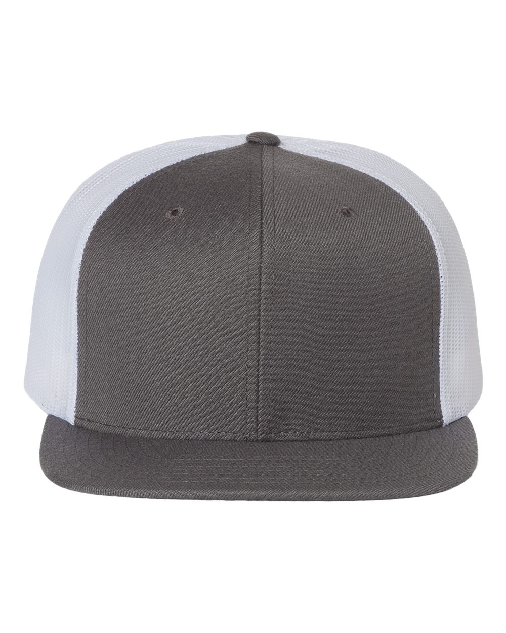 Richardson 511 Wool Blend Flat Bill Trucker Cap Charcoal/ White