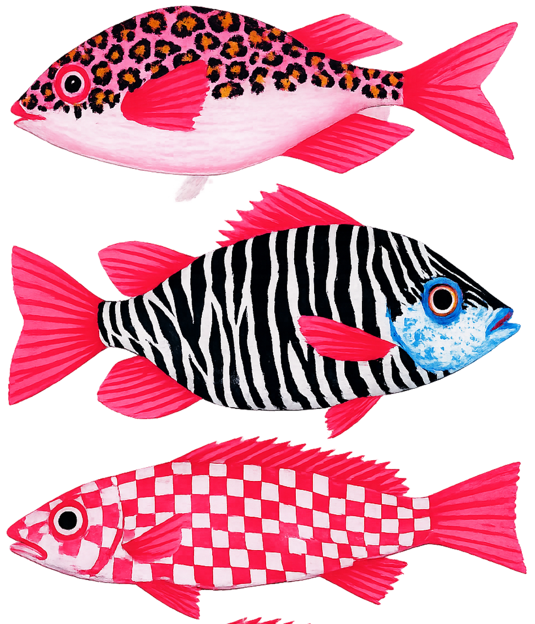 Tropical Fish Neon Pink Graphic