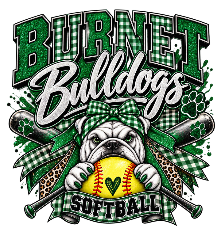 Burnet Bulldogs Softball Design