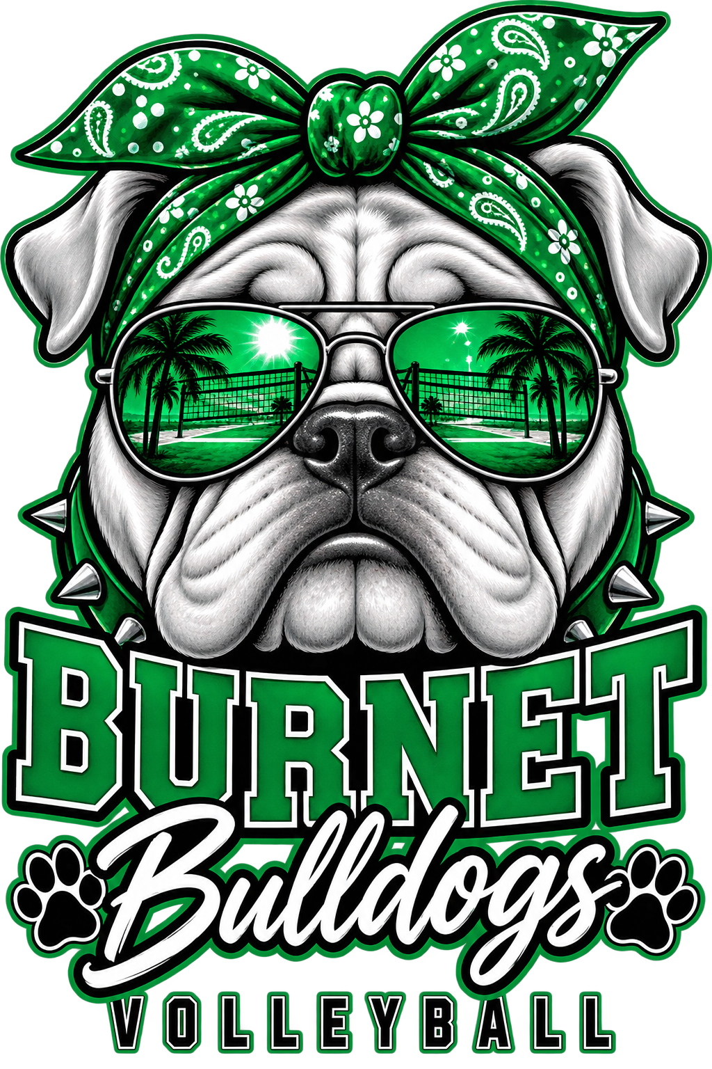 Burnet Bulldogs Volleyball DTF Transfer