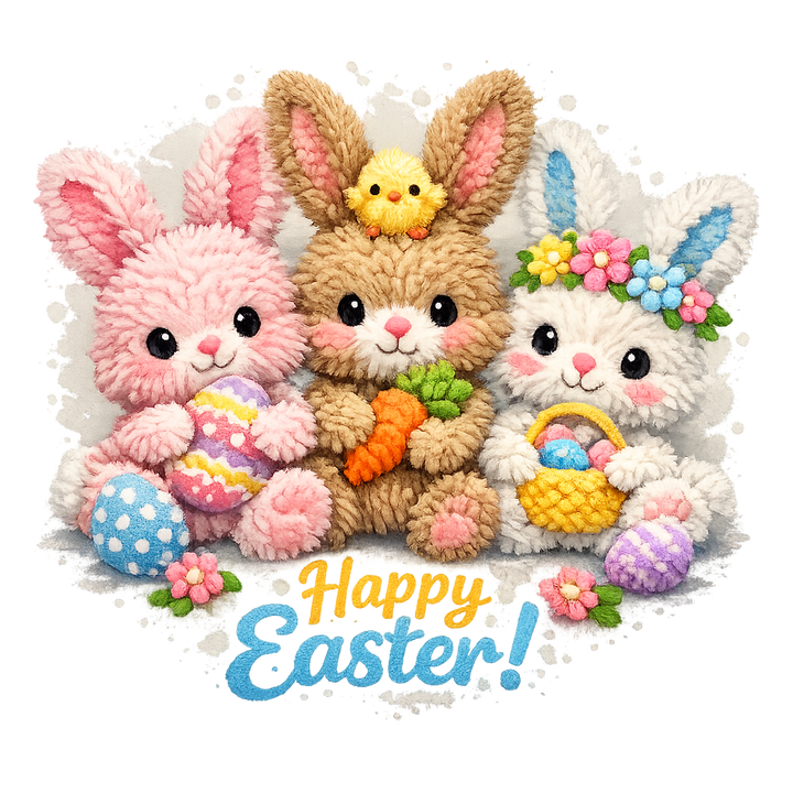 Happy Easter Fluffy Bunnies