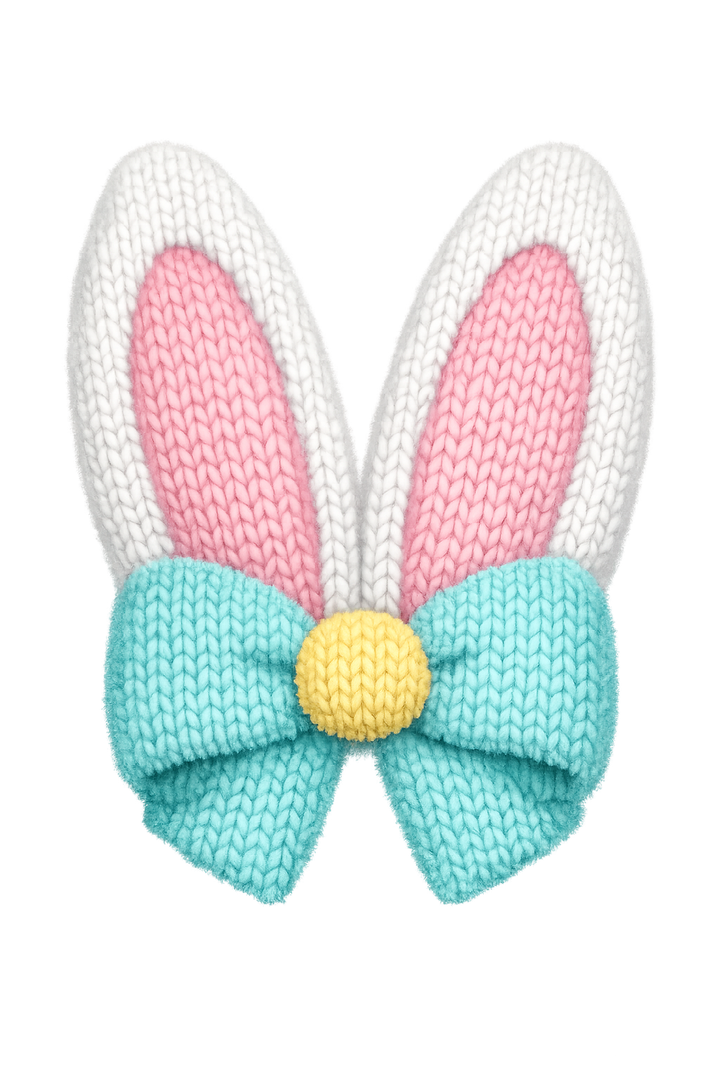 Pastel Bunny Ears Bow Design