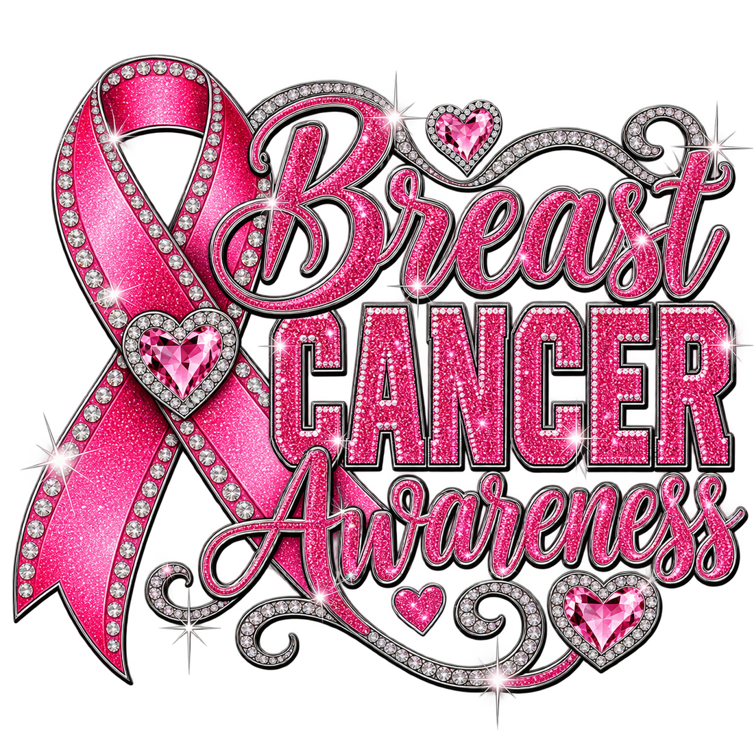 Breast Cancer Awareness Ribbon Design