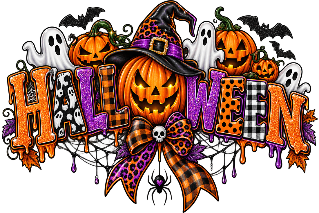 Halloween Pumpkin Spice Transfer Design
