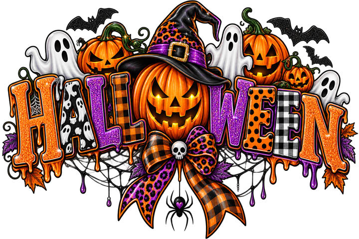 Halloween Pumpkin Spice Transfer Design