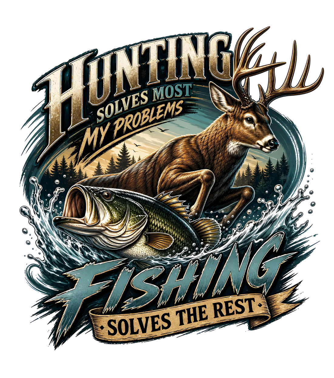 Hunting Fishing Adventure Design