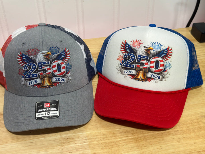 250th Anniversary Patriotic Trucker Caps