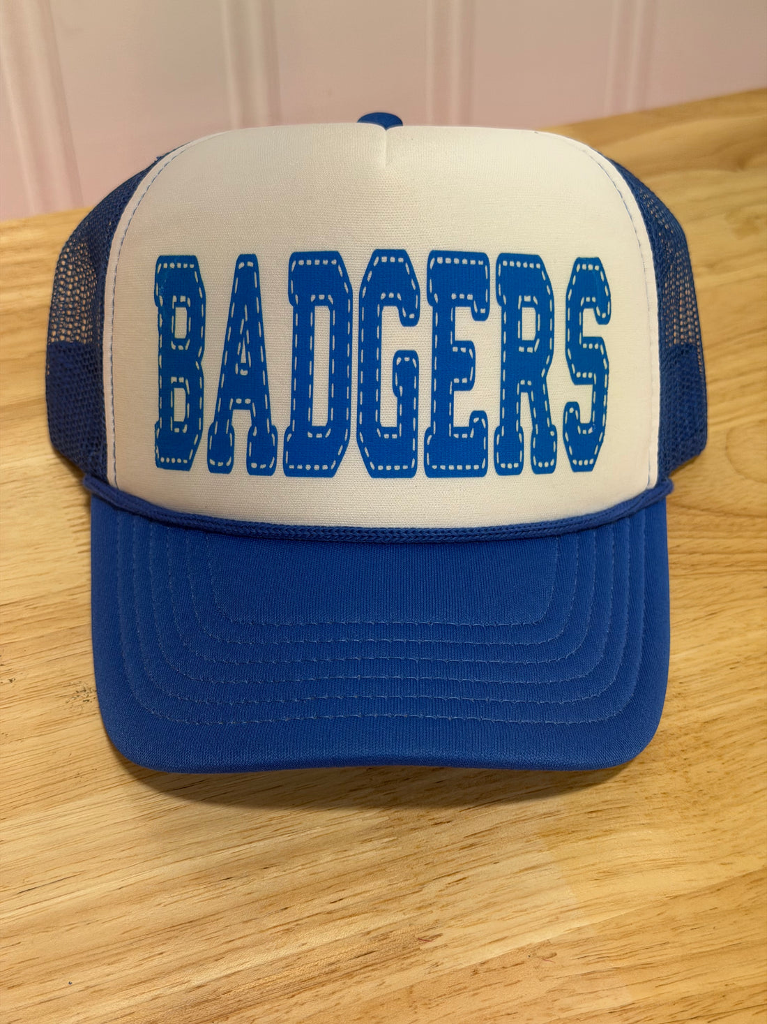Badgers Blue Trucker Cap