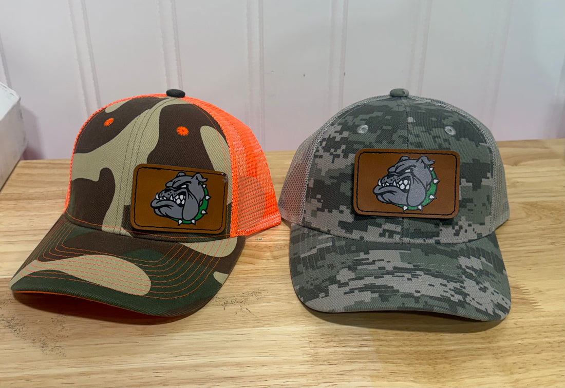 Bulldog Patch Trucker Caps