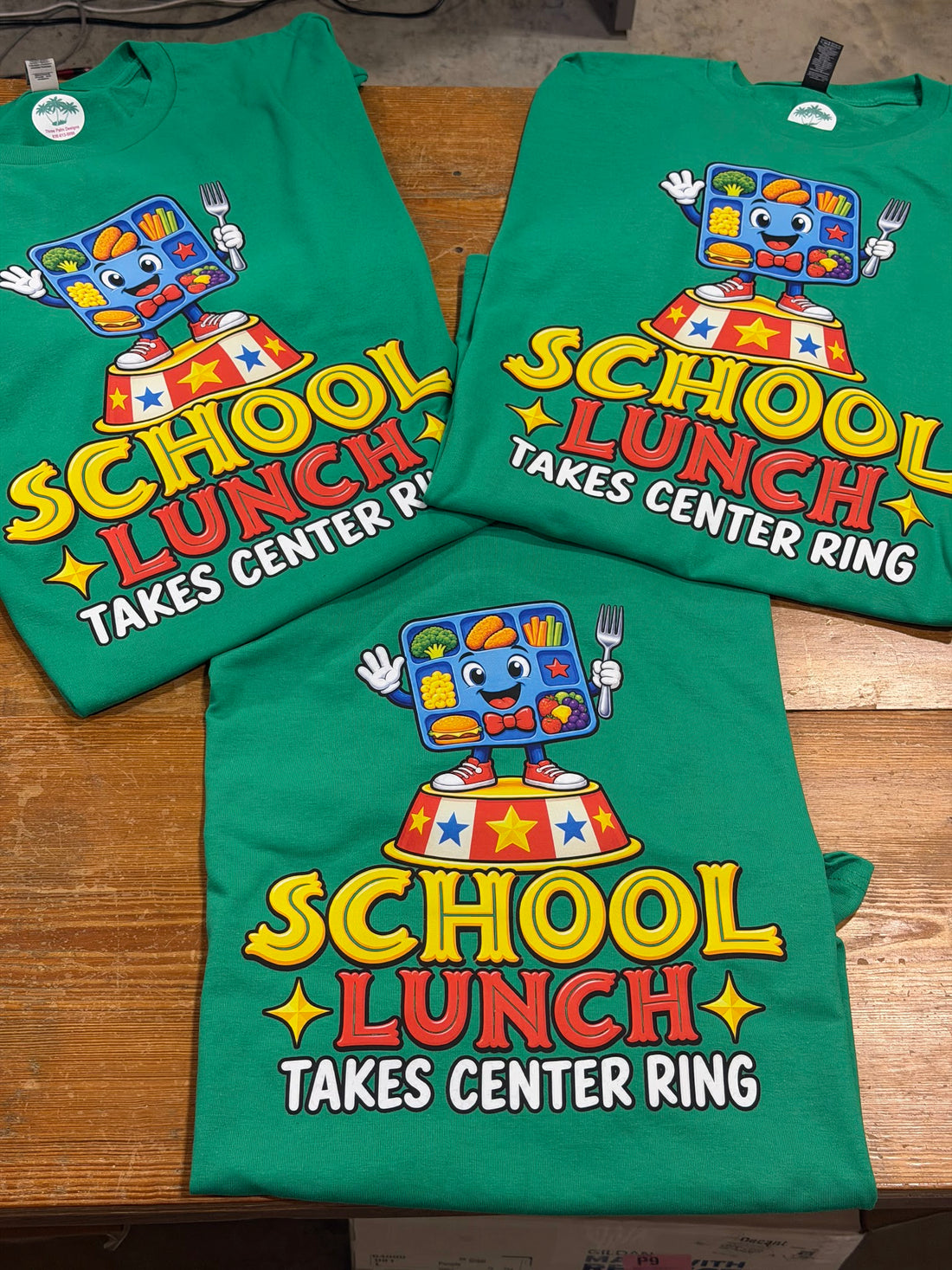 School Lunch Takes Center Ring Tee