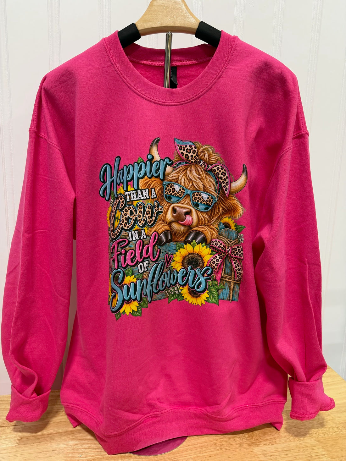 Happier Than A Cow Sweatshirt