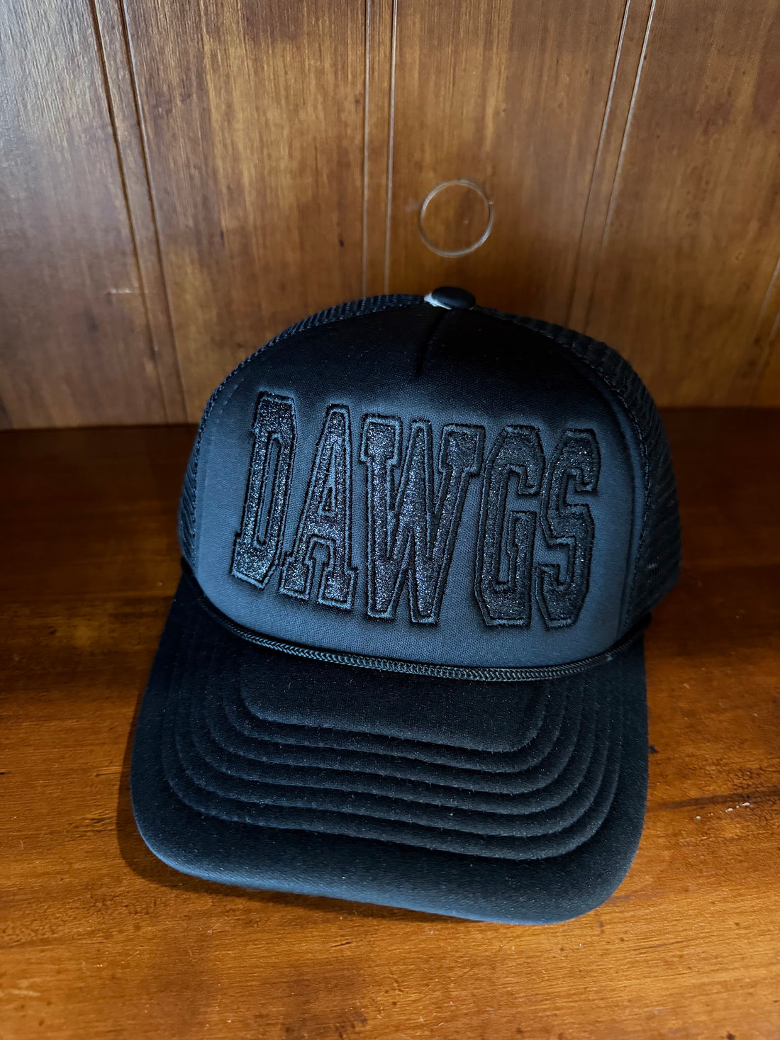Dawgs Black on Black Trucker Cap