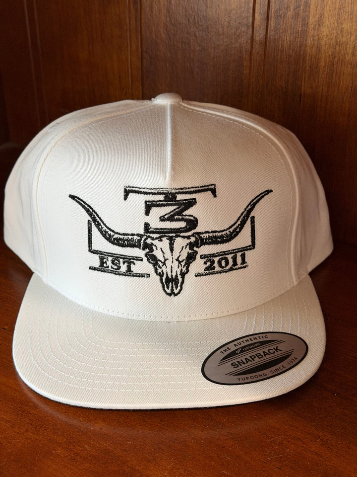 Longhorn Skull Snapback Cap