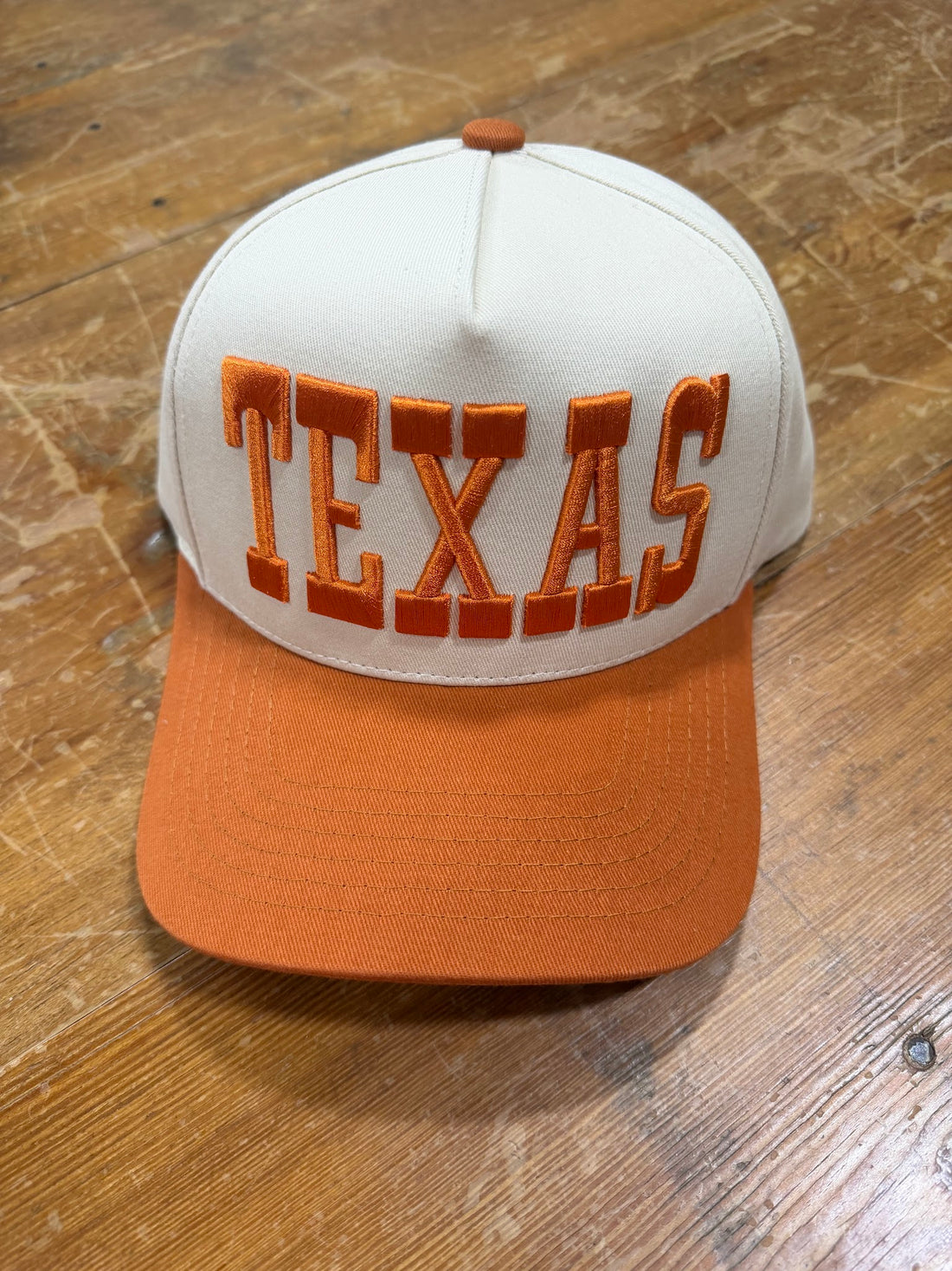 TEXAS Orange & White Cap