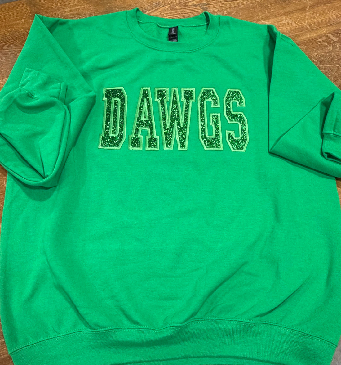 Green on Green Dawgs sweatshirt