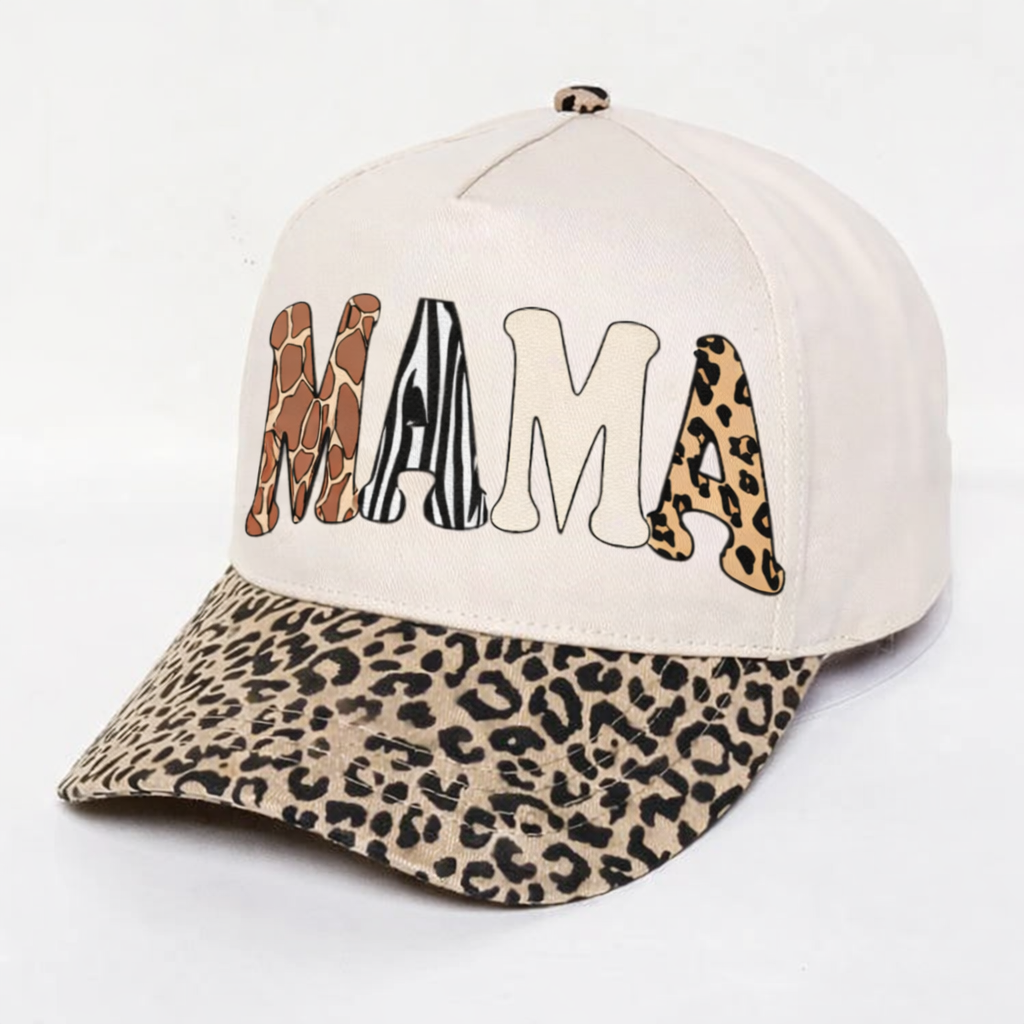 Mama Leopard Print Baseball Cap