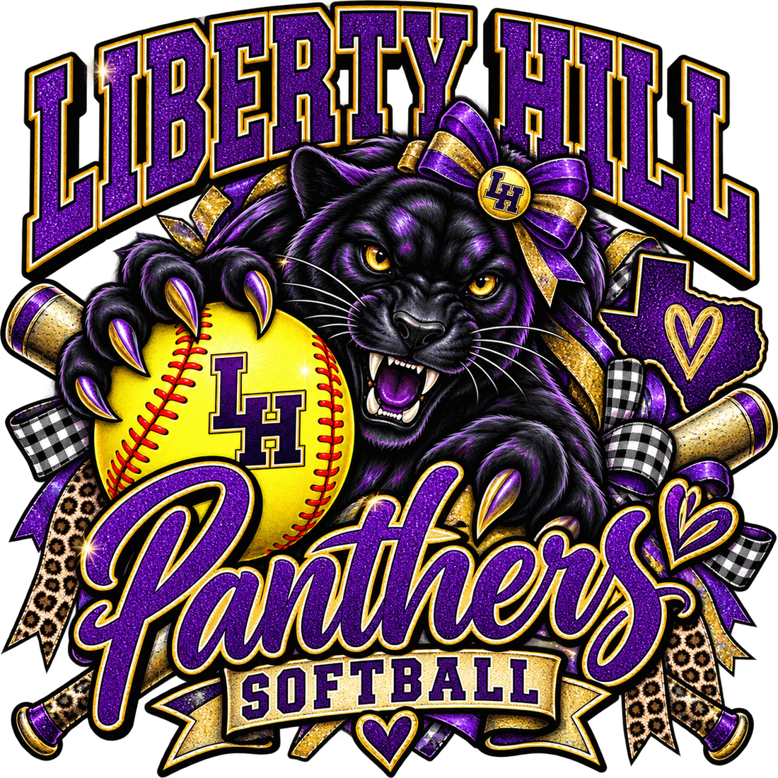 Liberty Hill Panthers school spirit shirt design