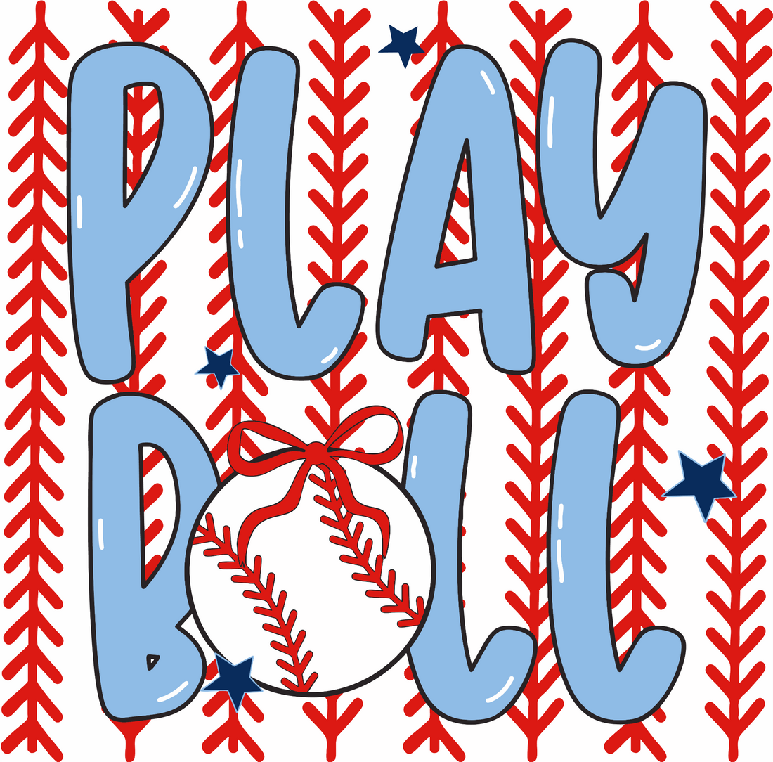 Play Ball Baseball DTF Transfer