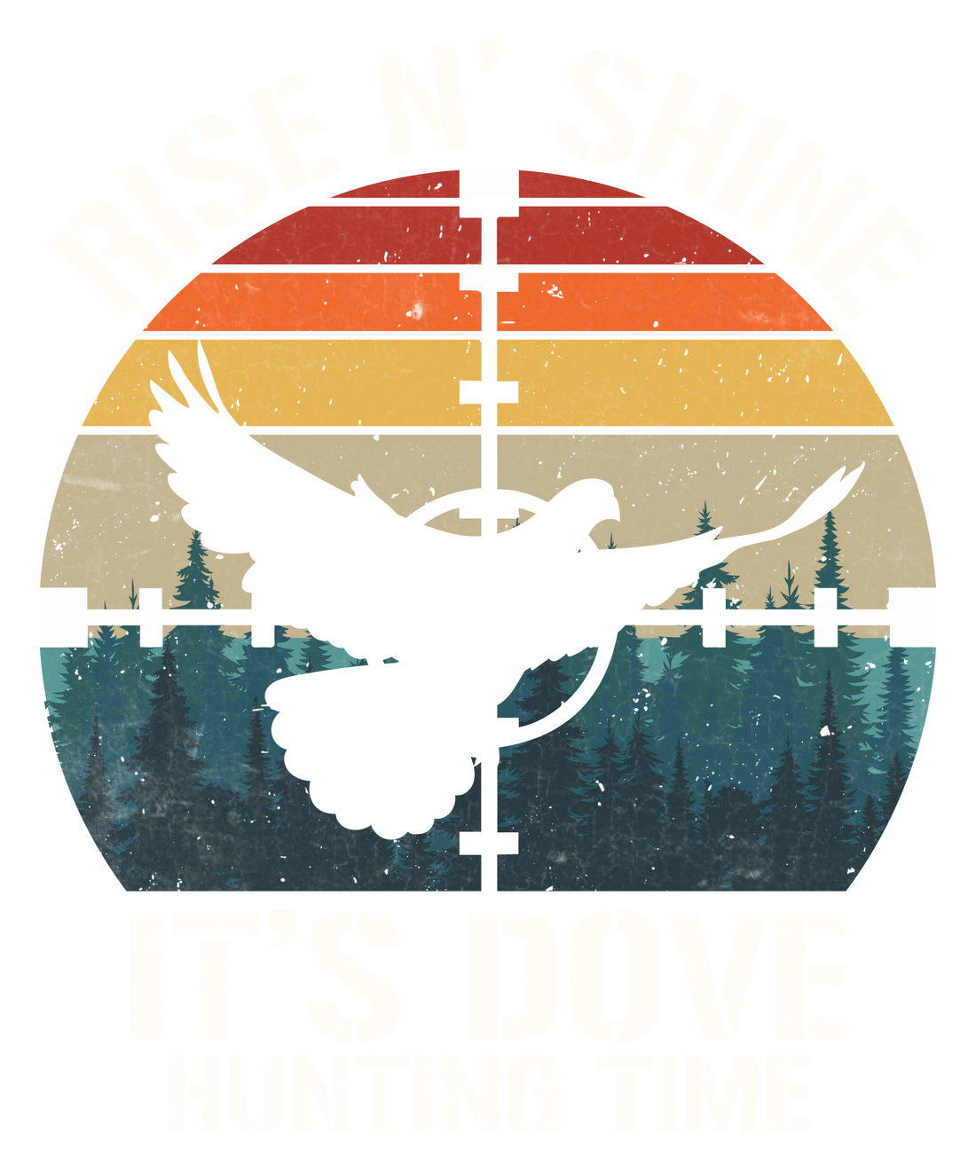 Peaceful Dove Forest Layers Design