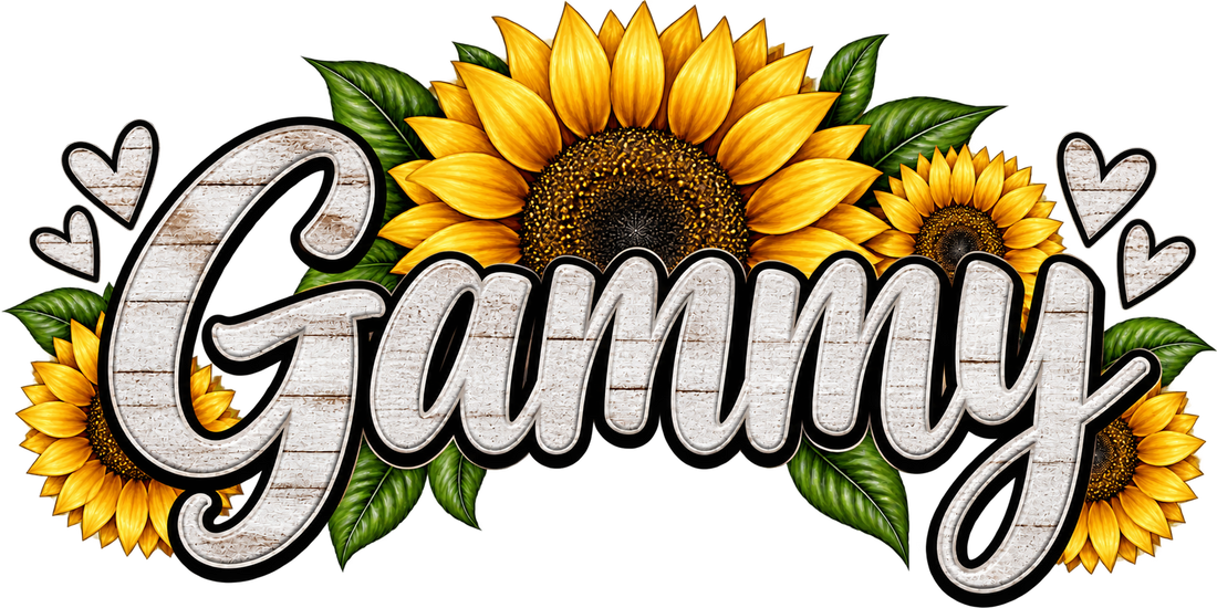 Grandma Sunflower Wreath DTF Transfer