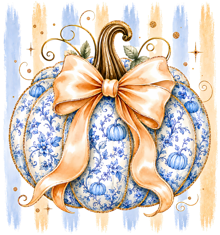 Striped Fall Pumpkin