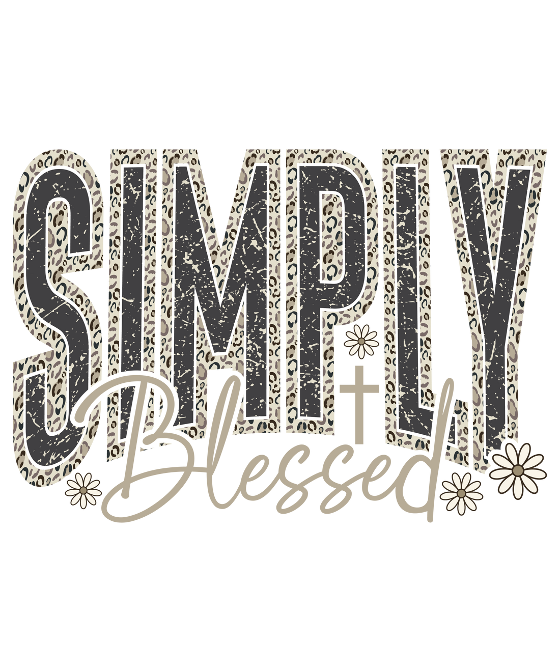 Simply Blessed Leopard Print Design